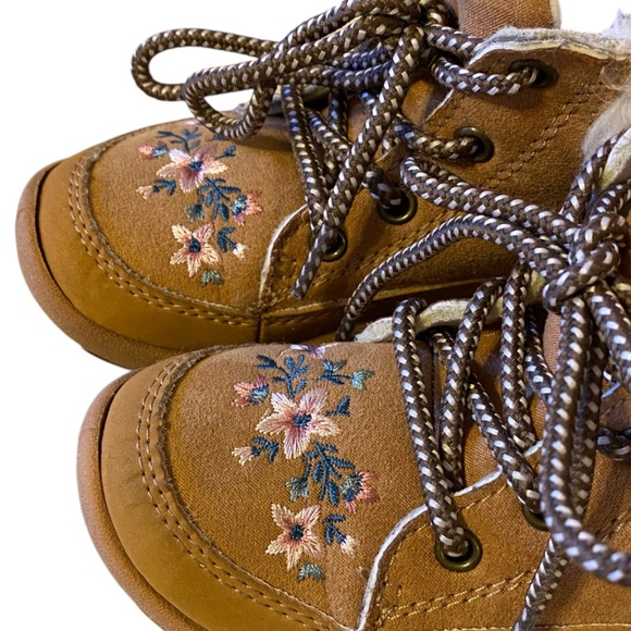 OshKosh BGosh Ramira Toddler Girls Fashion Boots Size 10M Brown Tan winter boots - Picture 9 of 12